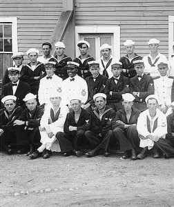 African American Chief Petty Officer Carpenters Unit at Naval Training Station Newport c. 1917 